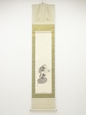 瑞祥筆　大黒天　肉筆絹本掛軸